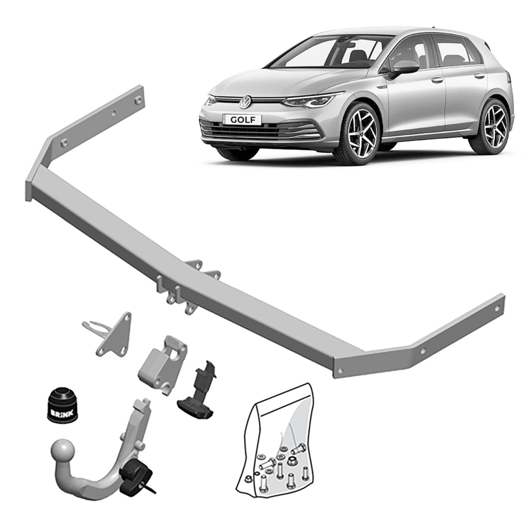 Brink Towbar European for Audi A3 (07/2008 - on), Volkswagen Golf (10/2008 - on)