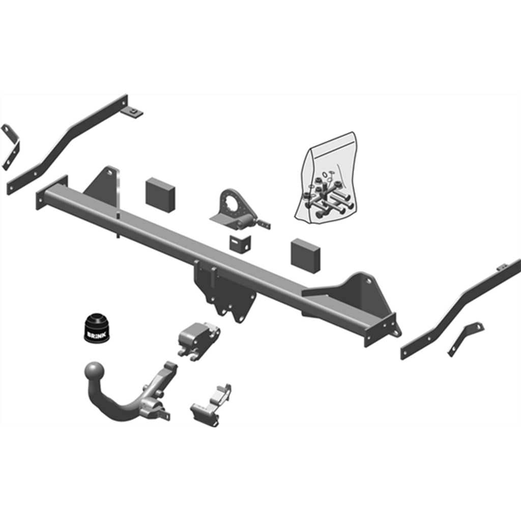 Brink Towbar European for Fiat Doblo (02/2010 - on)