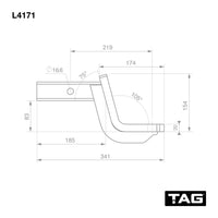 TAG Tow Ball Mount Kit for Toyota Landcruiser (08/2007 - 12/2021)