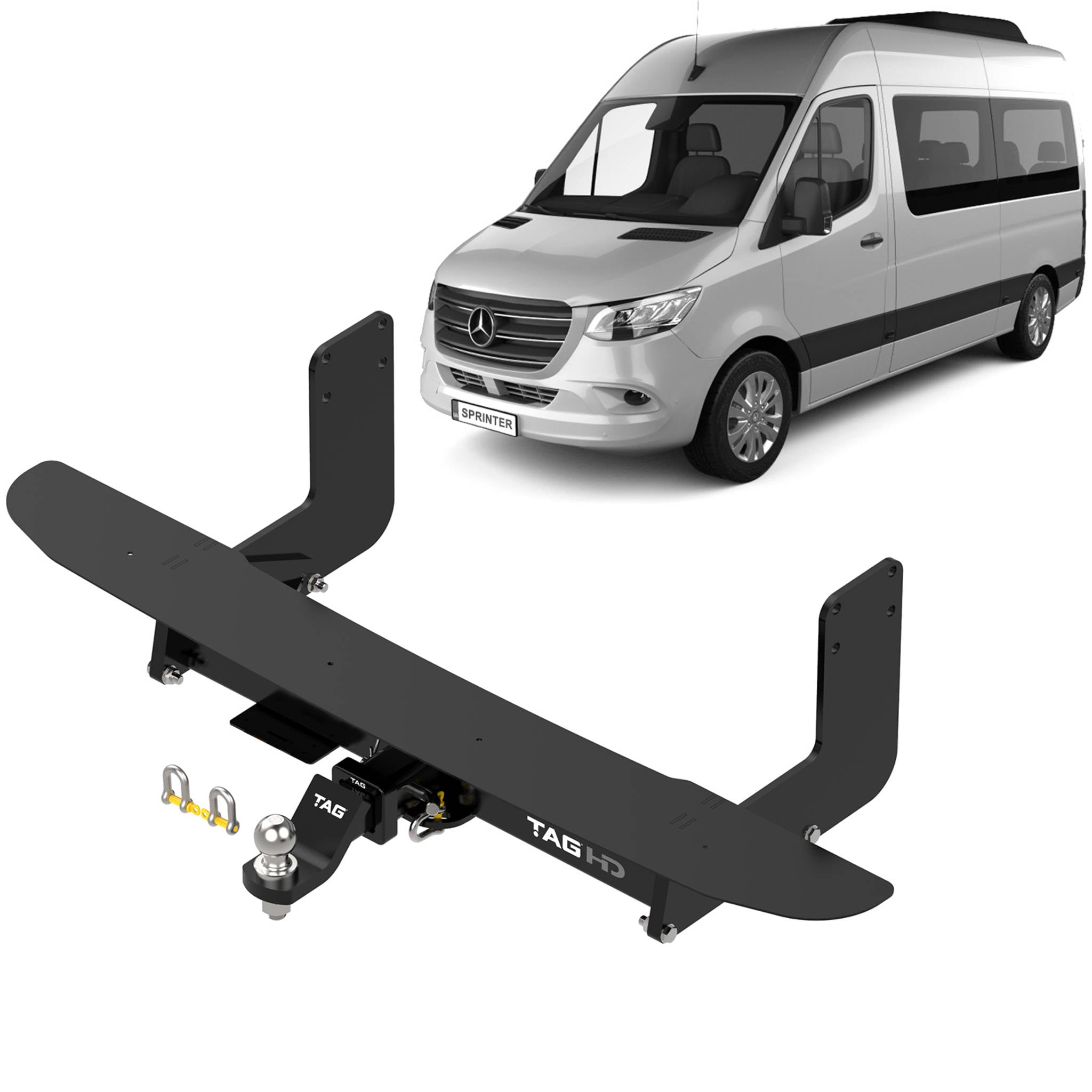 TAG Heavy Duty Towbar for Mercedes-Benz Sprinter Van - Narrow Chassis MWB (907 Series, 519 Variant) (01/2019 - On)
