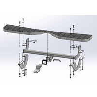 TAG Rear Step, Towbar & Wiring for Toyota Hiace / Commuter (02/2019 - 07/2025)