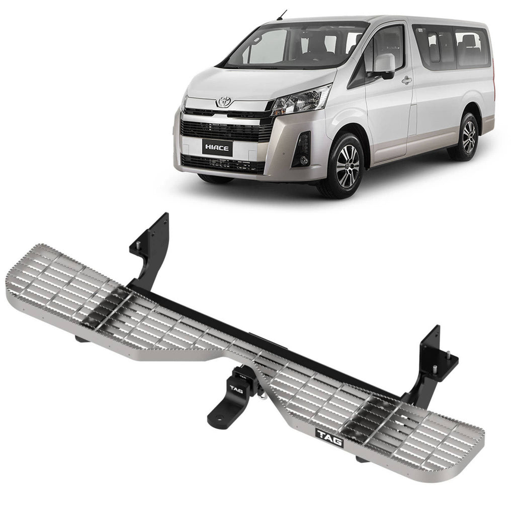TAG Rear Step, Towbar & Wiring for Toyota Hiace / Commuter (02/2019 - 07/2025)