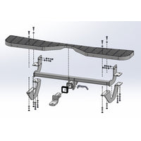 TAG Rear Step, Towbar & Wiring for Toyota Hiace / Commuter (02/2019 - 07/2025)