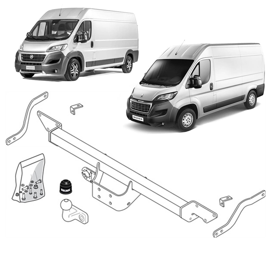 Brink Towbar for Fiat Ducato (07/2006 - on), Fiat Ducato (02/2007 - on), Peugeot Boxer (03/2011 - on), Peugeot Boxer (07/2015 - 09/2019)